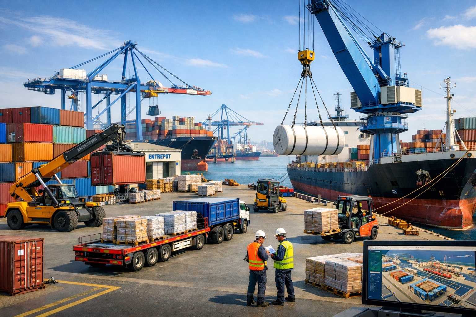 Logistique portuaire et manutention